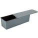A grey metal rectangular Matfer Bourgeat long loaf pan with a lid.