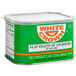 A green container of white crown flatfish anchovies in soya oil.