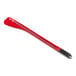 A red and black Matfer Bourgeat Exoglass spatula with a long handle.