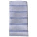 Snap Drape NAPTICBLU Chambray 18 inch x 22 inch Ticking Blue Cloth Napkin - 12/Pack