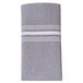 Snap Drape NAPCHMSTRBLK Chambray 18 inch x 22 inch Black Striped Cloth Napkin - 12/Pack