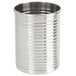 An American Metalcraft silver stainless steel soup can with a lid.