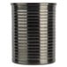 An American Metalcraft black stainless steel soup can with a lid.