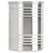 An American Metalcraft stainless steel soup canister with three rings.