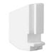 A white plastic corner bracket for Avantco commercial ice cream freezers.