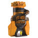 A Zumoval orange juice machine filled with oranges.