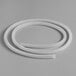 A white round gasket strip with curved edges.