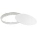 A round silver Gobel tart/quiche pan with a removable bottom on a white background.