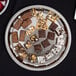 A Vollrath stainless steel serving tray with brownies and cookies on a table.