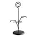 A black metal Tablecraft stand with spirals on it.