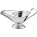 An American Metalcraft stainless steel gravy boat with a handle.
