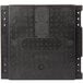 A black plastic Cambro GoBox front loader door with two holes.