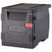 A black Cambro Cam GoBox replacement door with a red label.