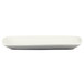 A white rectangular plate with a white cover.