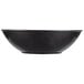 A black Vollrath melamine serving bowl.