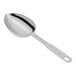 A Vollrath stainless steel measuring scoop with a long handle.