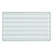 A rectangular green wire shelf with a grid pattern and four corner mounting holes.