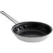 A close-up of a black Vollrath Arkadia non-stick fry pan with a handle.
