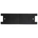 A black rectangular American Metalcraft mini chalkboard tent sign with holes.