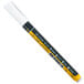 A white American Metalcraft marker with yellow writing.