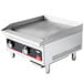 A Vollrath Cayenne flat top gas griddle on a countertop.