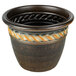 Grosfillex US829102 Cortina 16 inch Rust Resin Planter