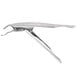 An American Metalcraft heavy duty steel pizza pan gripper with a handle.