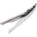 An American Metalcraft pizza pan gripper with silver metal handles.