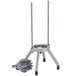 A metal Nemco Easy Wedger stand with two poles.