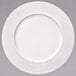 A white Oneida Manhattan porcelain plate with a thin circular rim.