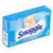 A blue box of 2 Snuggle fabric softener sheets for coin vending machines.