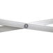 The white metal cross with round center for a Caravan Canopy.