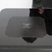 A black square Vollrath non-slip chafer mat with white text on a black surface.