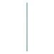 A long blue pole with a green rectangular object on top.