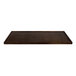 A Lancaster Table & Seating rectangular wood butcher block table top with an espresso finish.