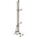 A T&S metal wall mount mop sink faucet with elevated vacuum breaker.
