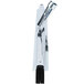The Unger Heavy-Duty Straight Floor Squeegee with a chrome plated metal pipe and a black rubber strip.