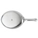 An American Metalcraft stainless steel skillet with a handle.