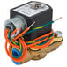 A Hobart solenoid valve with green and orange wires.