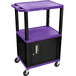 a purple and black cart