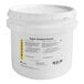 A white bucket of 35 lb. super soaked ancient grains with a label.