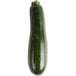 A medium green squash on a white background.