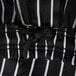 Chef Revival unisex pinstripe chef pants with black and white stripes.