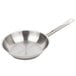 A Vollrath stainless steel fry pan with a handle.