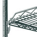 A Metro smoked glass wire shelf on a Metro wire shelf.