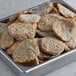 A tray of Dominex Battered Eggplant Cutlets.