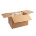 A white and brown cardboard box with three plastic bags of Walnut Creek Amish Made Country Lane Granola inside.
