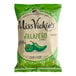 A case of 64 Miss Vickie's Jalapeno Kettle Potato Chips bags with green and white labels.