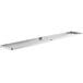 A long rectangular metal shelf for Regency stainless steel work tables.