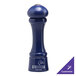 A cobalt blue pepper mill with white text reading "Windsor Autumn Hues" on the top.